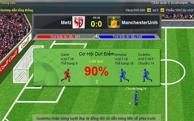 Cách chơi Goal cho người mới bắt đầu