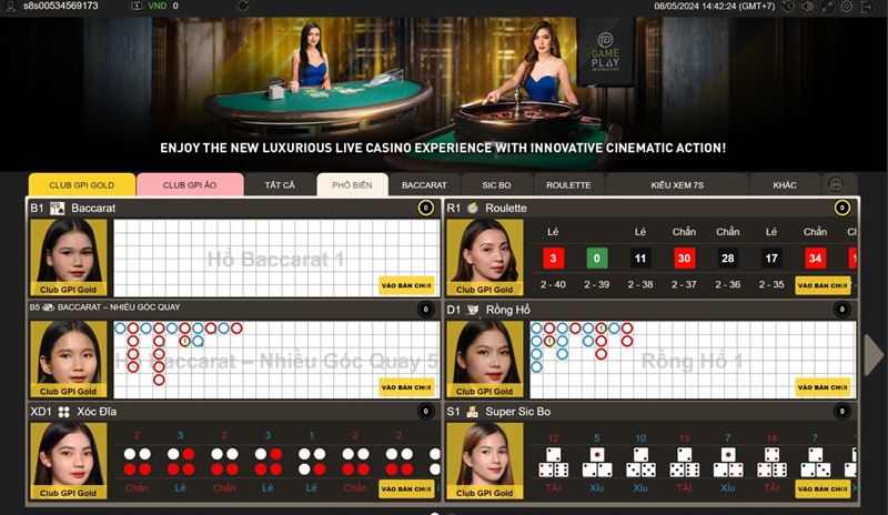 Bàn chơi Gameplay Interactive thiết kế cực đỉnh