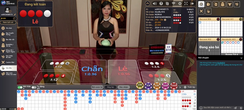 Chơi xóc đĩa tại BigGaming Casino