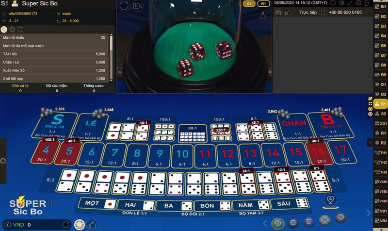 Sicbo - Game hot tại GP Casino