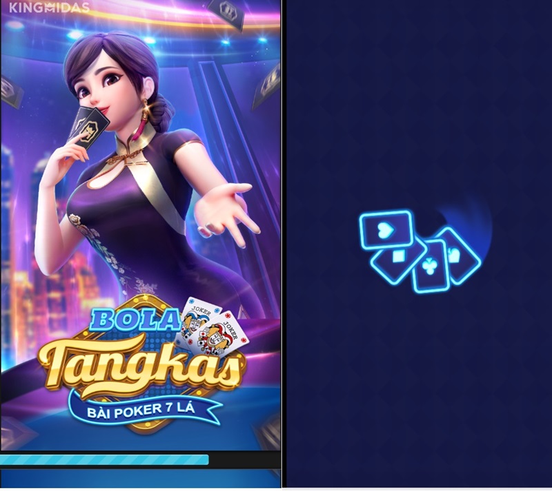 Giao diện mới vào của game BolaTangkas