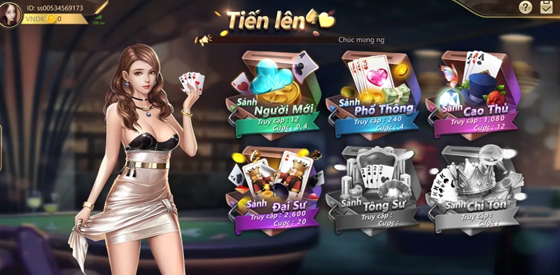 Giao diện game bài Killer 13