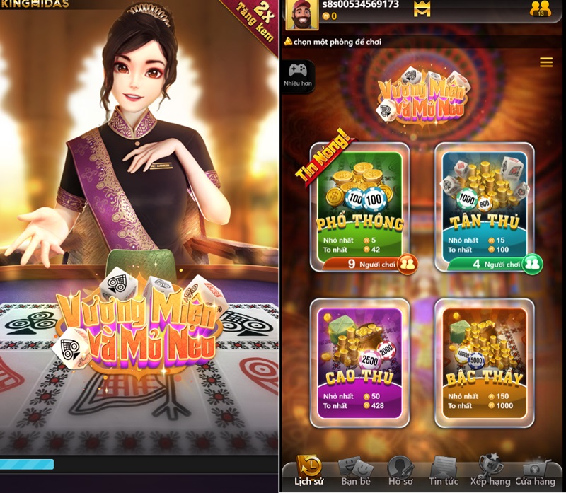 Giao diện tổng quan của game Jhandi Munda đổi thưởng