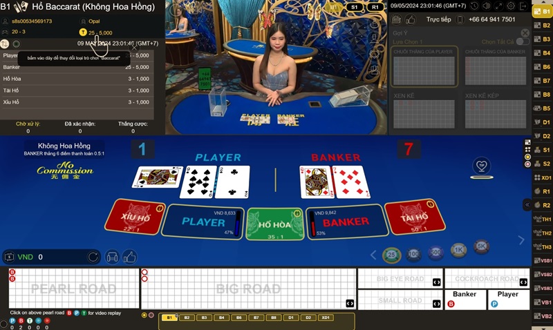 Baccarat có lượng người chơi tại GP khá đông