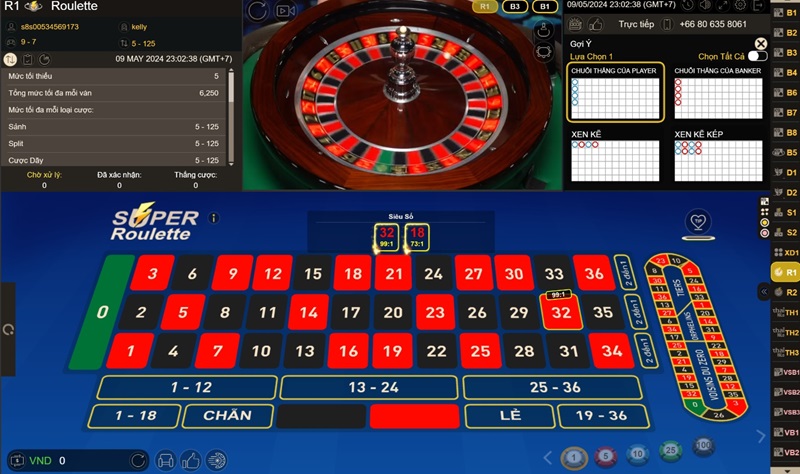Tham gia chơi Roulette tại GP Casino