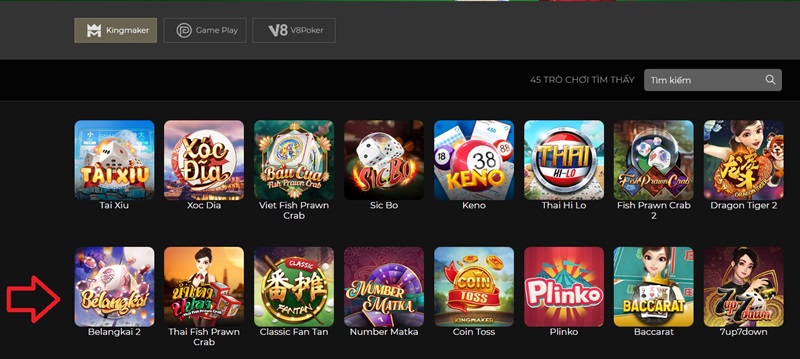 Vào Game 3D và chọn Belangkai 2