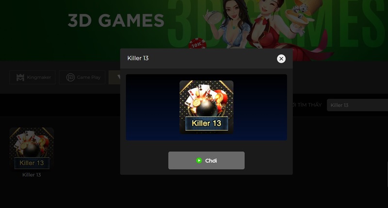 Killer 13 còn được hiểu là game bài tiến lên