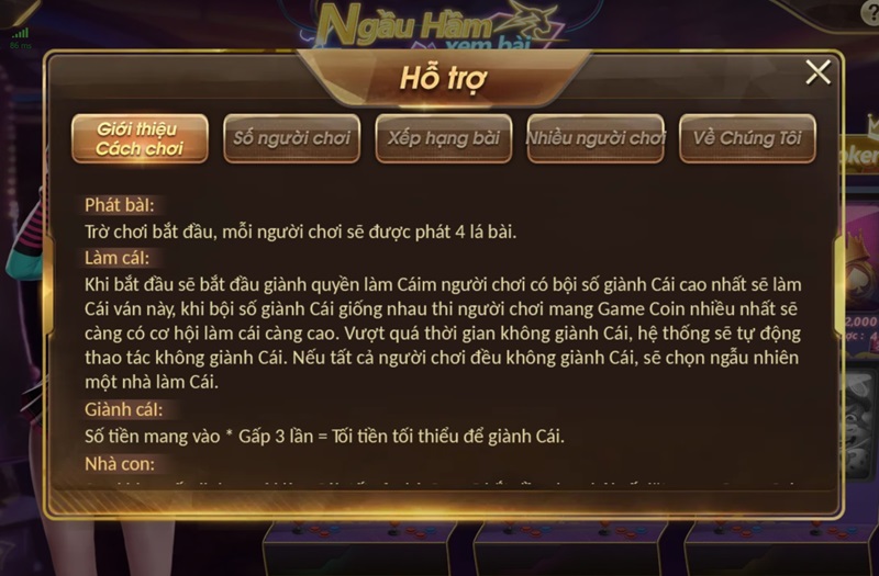 Luật chơi của See Card Bull