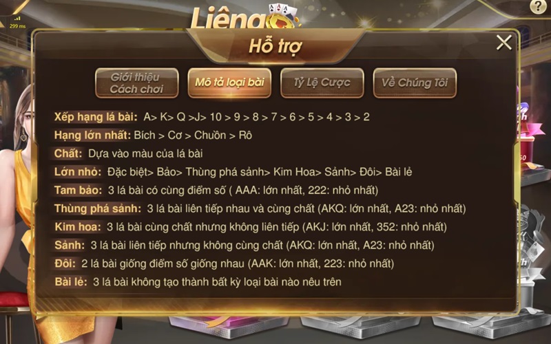 Luật chơi Three Cards - Liêng tại V8Poker