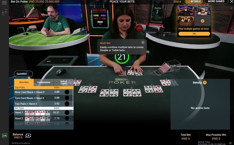 Chơi Poker tại Playtech casino