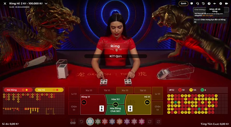 Dragon Tiger tại đây có đa dạng bàn cược tỷ lệ cược